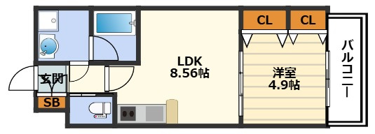 プレジオ中津の間取り