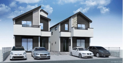 【外観パース】 | 小平市上水新町3丁目/新築戸建て