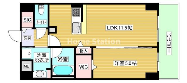【間取り】 | ルアナ北梅田