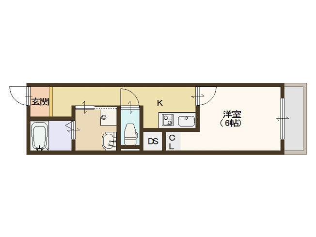 【間取り】 | グランパシフィック梅南