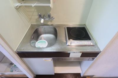 【キッチン】 | ライオンズマンション三軒茶屋第６ | 1口IHコンロ