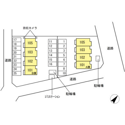 【区画図】 | コンフォート小鷹野 A