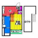 【間取り】 | スカイヴィラ大橋の間取り