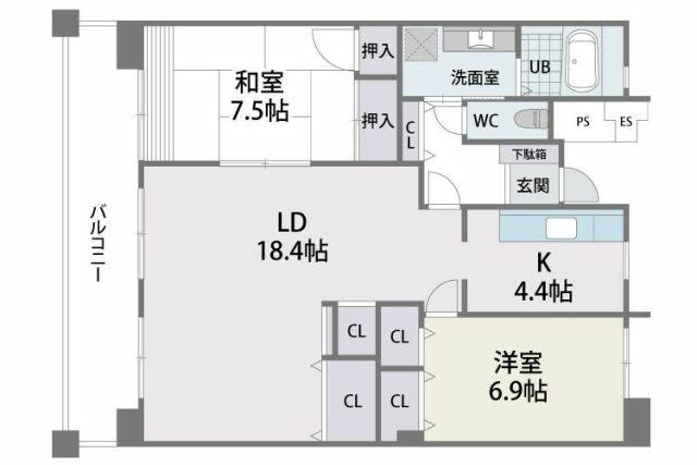 【間取り】 | Ｌ－ＰＬＡＣＥ　ＫＡＩＺＵＫＡ
