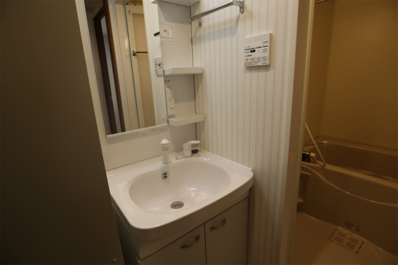 LEO六拾番館の洗面所|広い洗面スペース