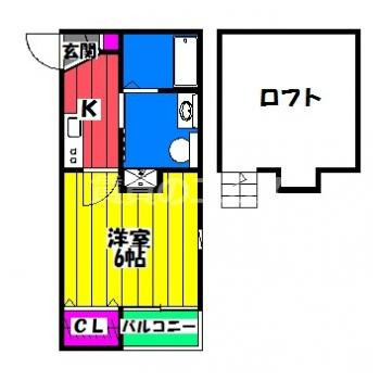 【間取り】 | チェルカーレ大橋 | チェルカーレ大橋の間取り