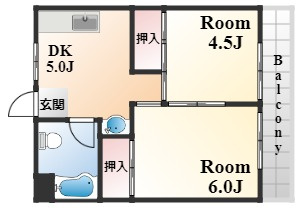 シティハイツ西岡本の間取り