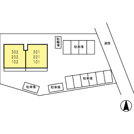 Ｐａｌａｃｅ　Ｓｕｎｒｉｓｅ　　刈谷市近郊の賃貸はクラスホーム刈谷店の区画図
