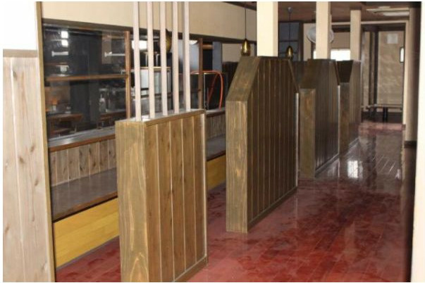 都城市牟田町の店舗の内装