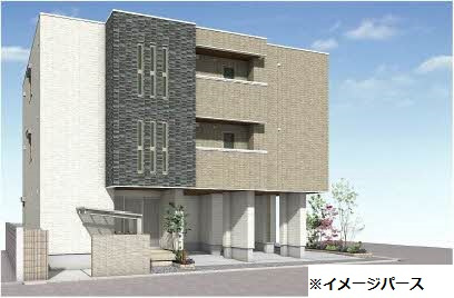 倉敷市昭和２丁目の賃貸マンションの外観|イメージパース