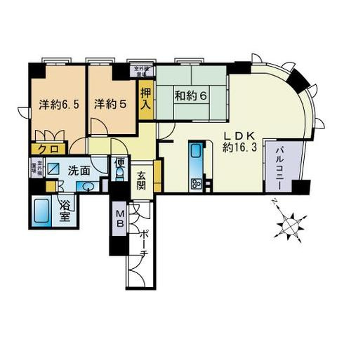 【間取り】 | グランドメゾン平尾弐番館