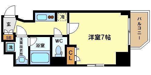 【間取り】 | エスライズ東天満