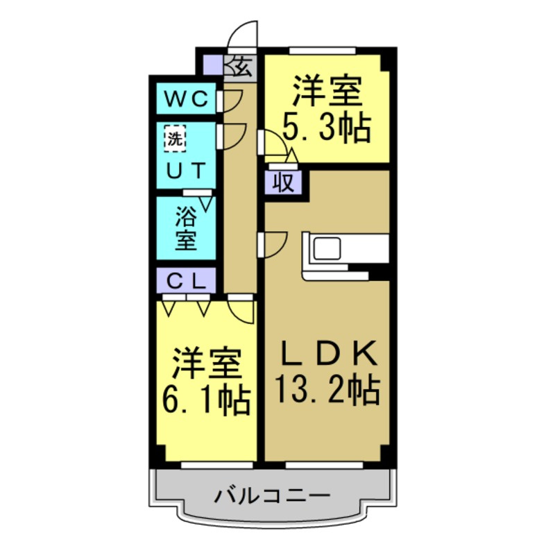 プリミエール井戸田の間取り
