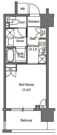 【間取り】 | フレアージュ恵比寿