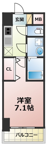 S-RESIDENCE高井田Centralの間取り