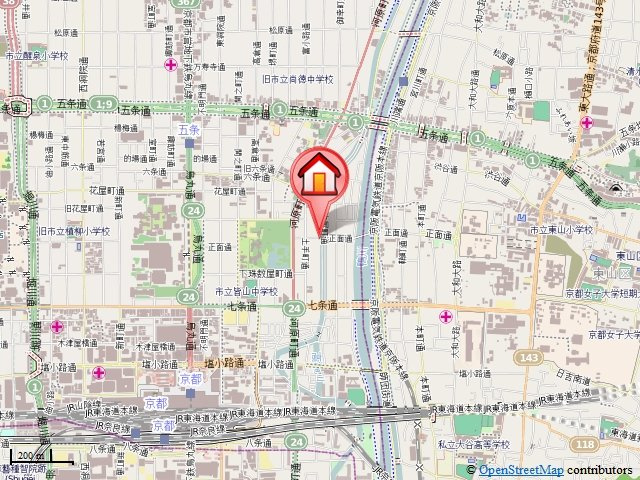 ベラジオ京都駅東Ⅱの地図