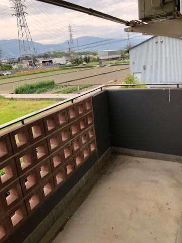 シャローム山城のバルコニー