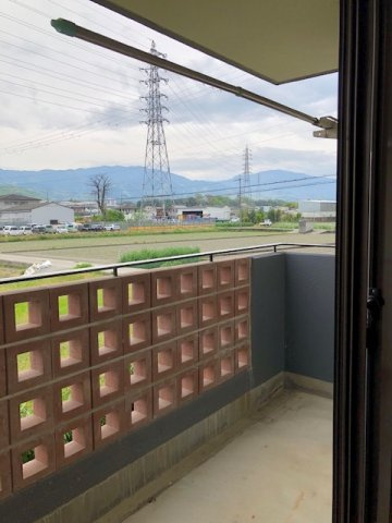 シャローム山城のバルコニー