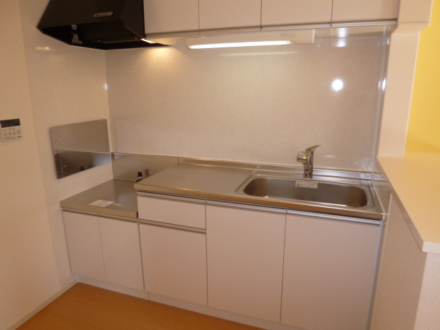 ピュアグリーンＡのキッチン|ガスコンロ設置可