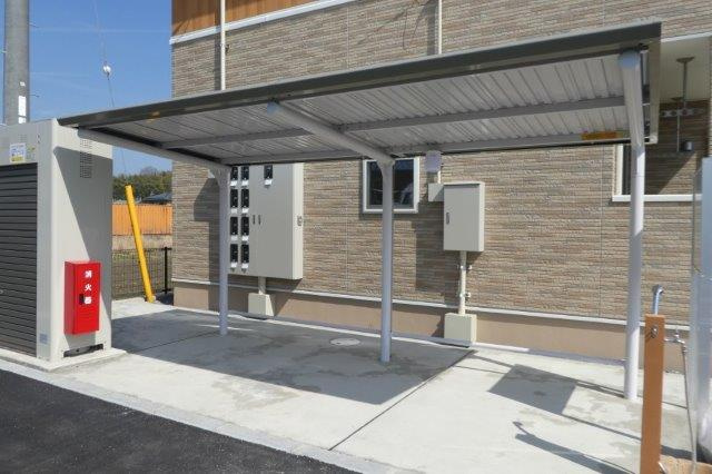 倉敷市真備町尾崎のアパートのその他共用部分|自転車置き場