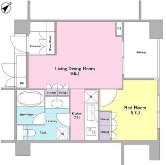 ランテンヌ四谷の間取り|ランテンヌ四谷