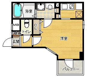 【間取り】 | ジュネーゼグラン天満