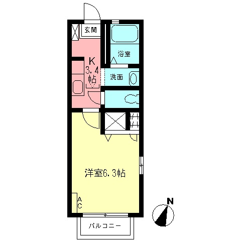 サンテ新横浜Bの間取り