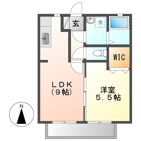 ビバリースクエアＡの間取り