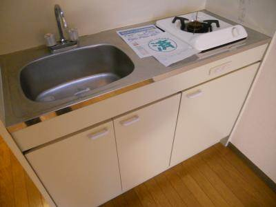 アルカディア高辻のキッチン|ガス１口キッチン