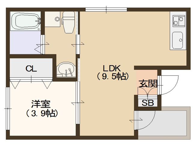 【間取り】 | F maison住之江
