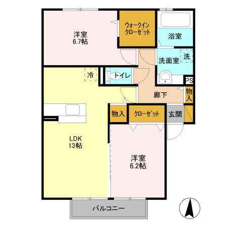 【間取り】 | PARK HILLS MIYAKO E