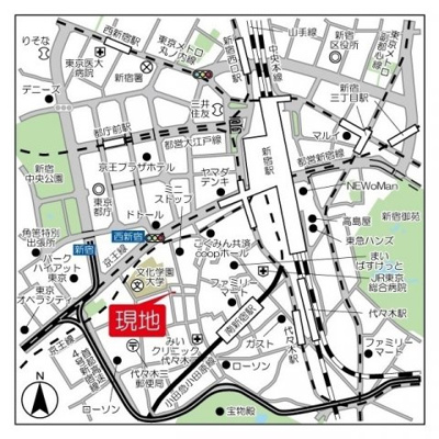 【地図】 | タスキsmart新宿 | コムハウジングにおまかせください！０３－３３７６－４６９４