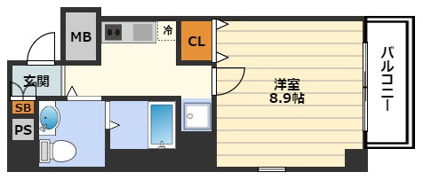 マティエール東梅田の間取り