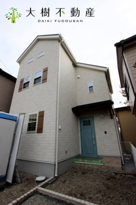 【外観】 | 海老名市望地　新築戸建て　全１棟　【仲介手数料無料】 | カフェスタイルの新築戸建て