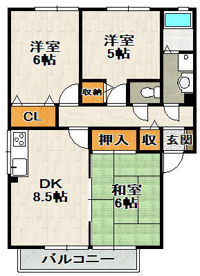 グランパルク向井の間取り