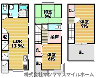 【間取り】 | 鴻池元町貸家