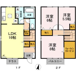 【間取り】 | グレイスヒルズ蔵王　A