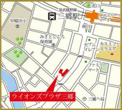 【地図】 | ライオンズプラザ三郷105