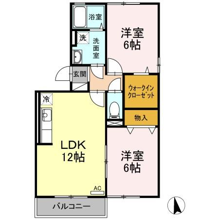 【間取り】 | シャルマンB