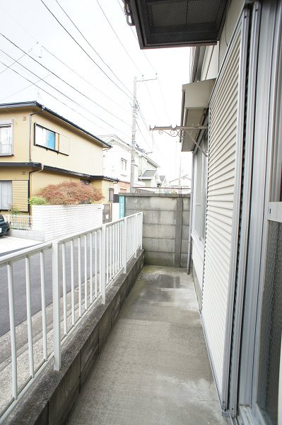 コマツハイツのバルコニー