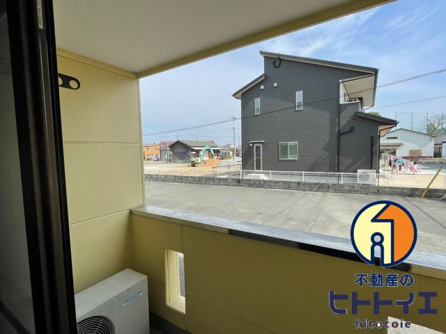 ユノソハイツ龍ケ原のバルコニー