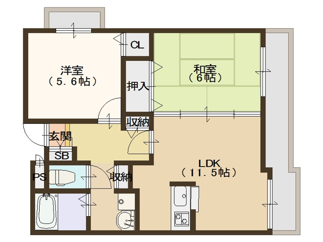 【間取り】 | メゾンキコー住之江