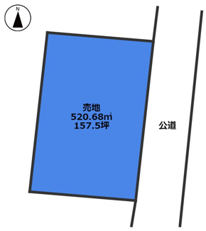 【土地図】 | 児湯郡都農町大字川北中部　残り1区画　