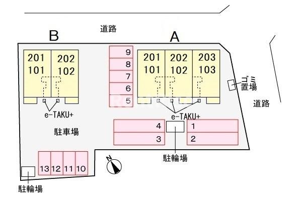 トレノーベＡの駐車場|駐車場