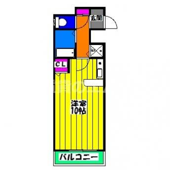 【間取り】 | シティパレス大橋駅前ＰＡＲＴ－２ | シティパレス大橋駅前ＰＡＲＴ－２の間取り