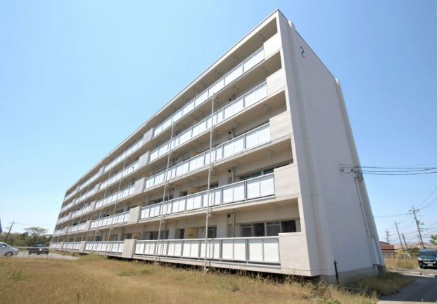 ビレッジハウス米子2号棟のバルコニー