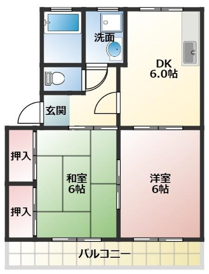 【間取り】 | スカイハイツフジ