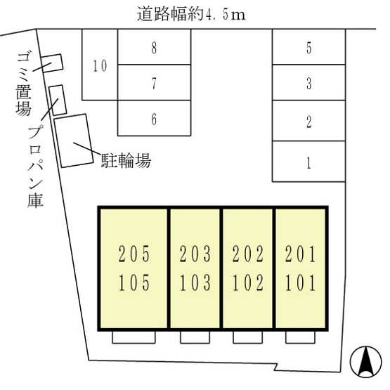 【区画図】 | エスポワールA・T