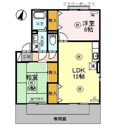 【間取り】 | グレースＫＯＡ　6-7