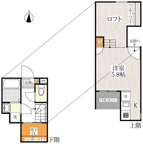 ＣＢ鳥栖エデン【キャンペーン対象物件】の間取り